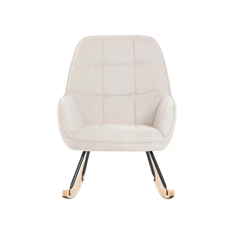 Modern Beige Rocking Chair