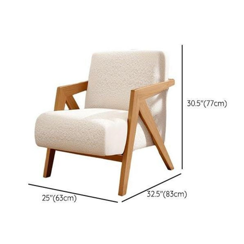 Lounge Chair Fabric Material with Solid Wood