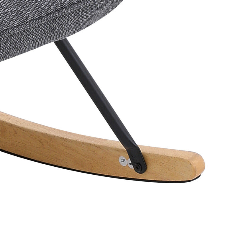 Modern Dark Grey Rocking Chair