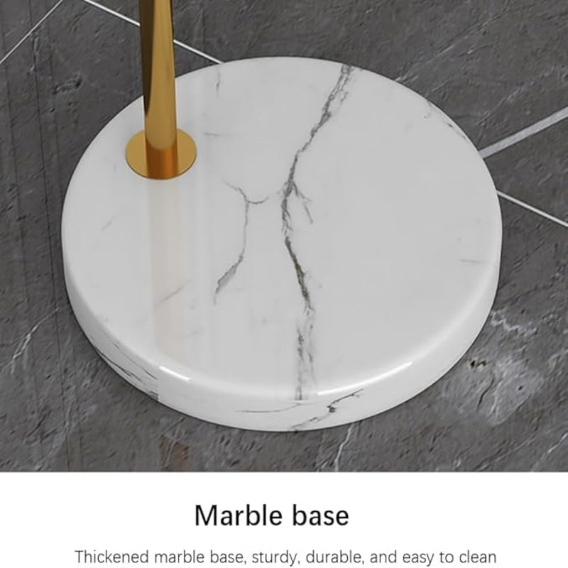 Compact Wrought Iron & PVC Lamp