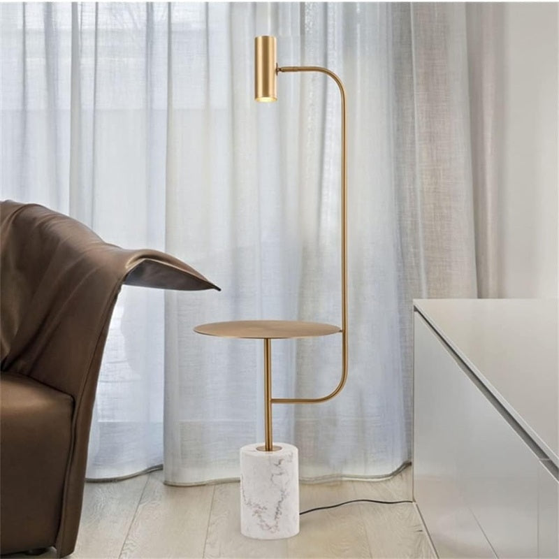 Graceful Marble & Hardware Floor Lamp
