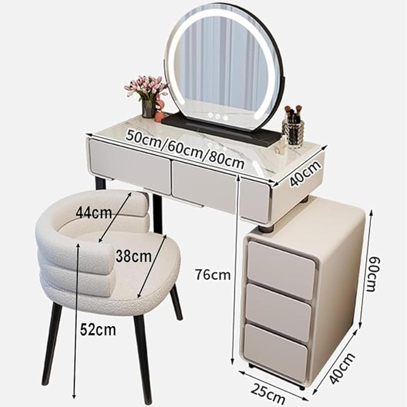 Dressing Table with Mirror + Chair