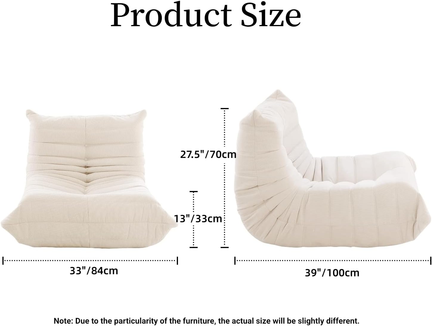 White Leather Sherpa Single Sofa Chair