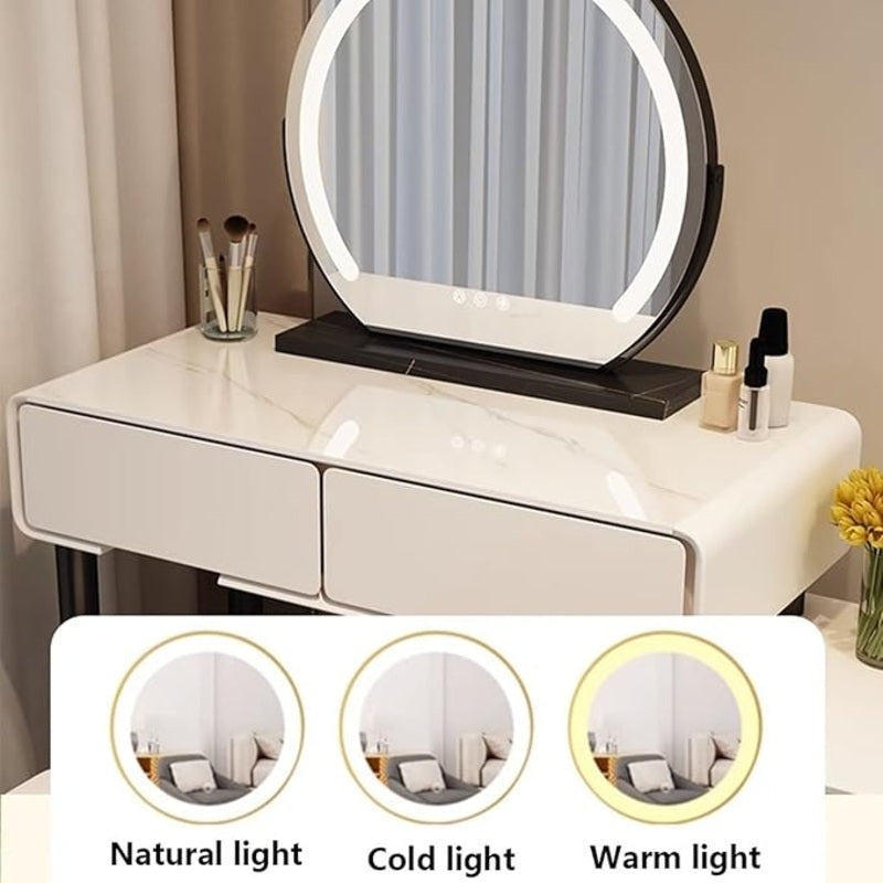 Dressing Table with Mirror + Chair