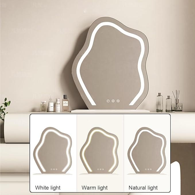 Modern Dressing Table with Chair Set with Mirror