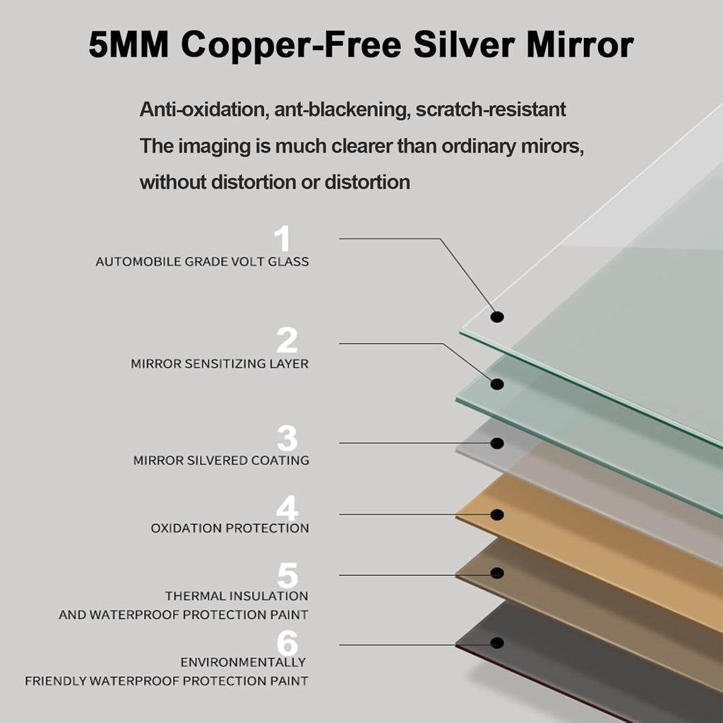 Mirror with LED Light