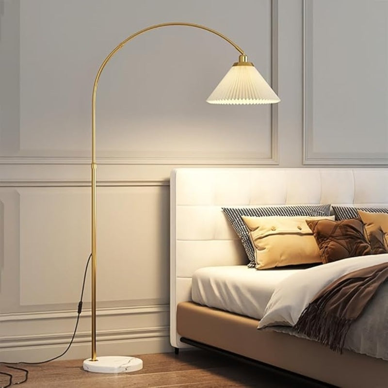 Compact Wrought Iron & PVC Lamp