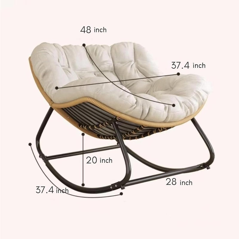 Beige Rocking Chair