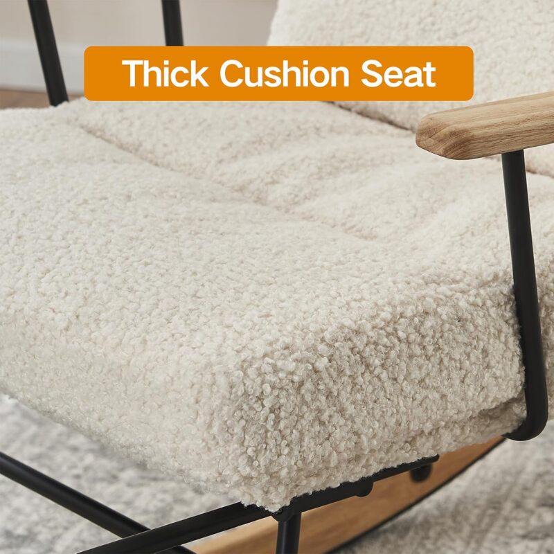 Modern White Rocking Chair