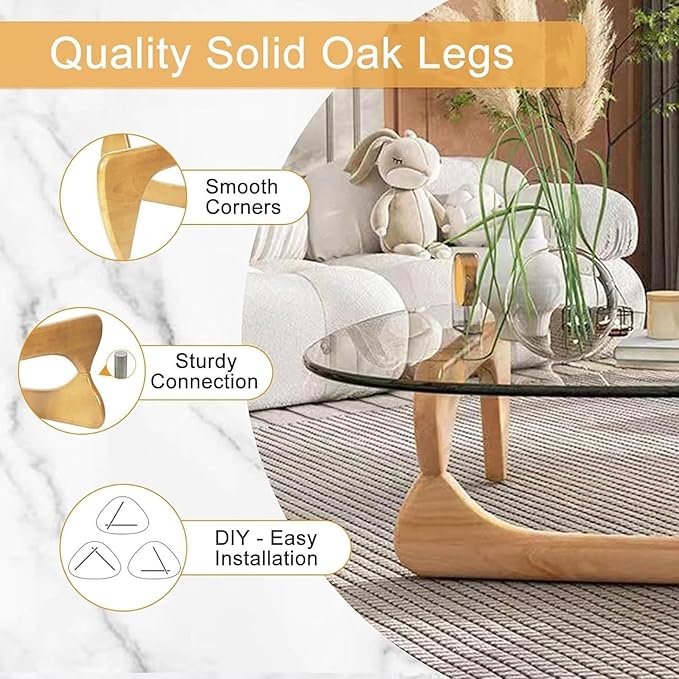 Black Glass Top and Base Solid Wood