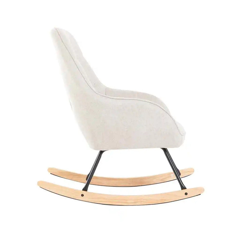 Modern Beige Rocking Chair