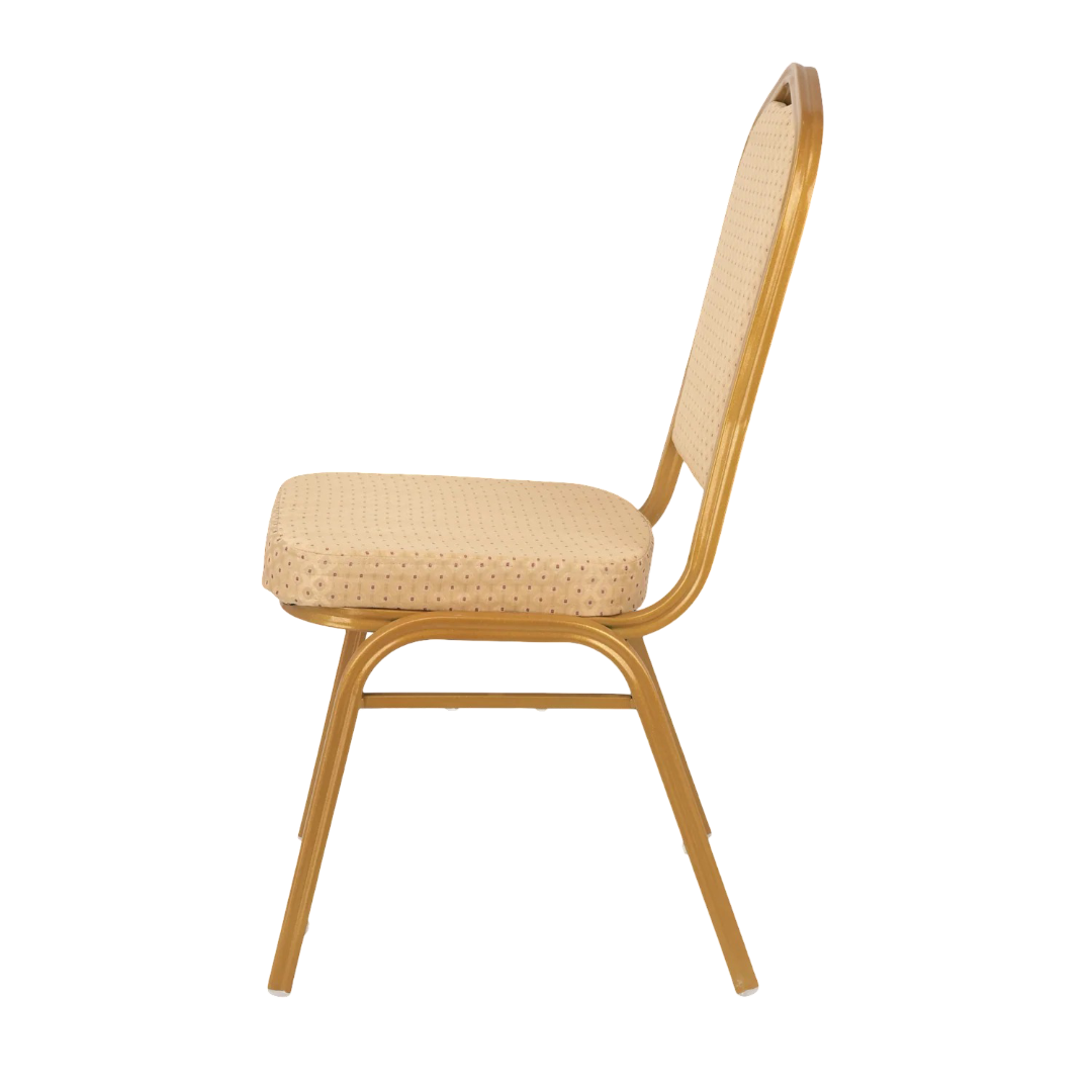 Brown Aluminum Dinning Chair