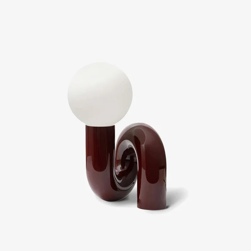 Elegant Resin & Glass Table Lamp