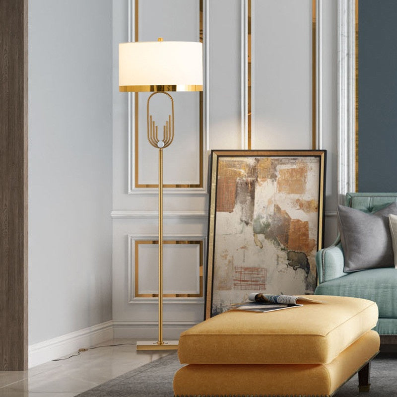 Elegant Wrought Iron Floor Lamp