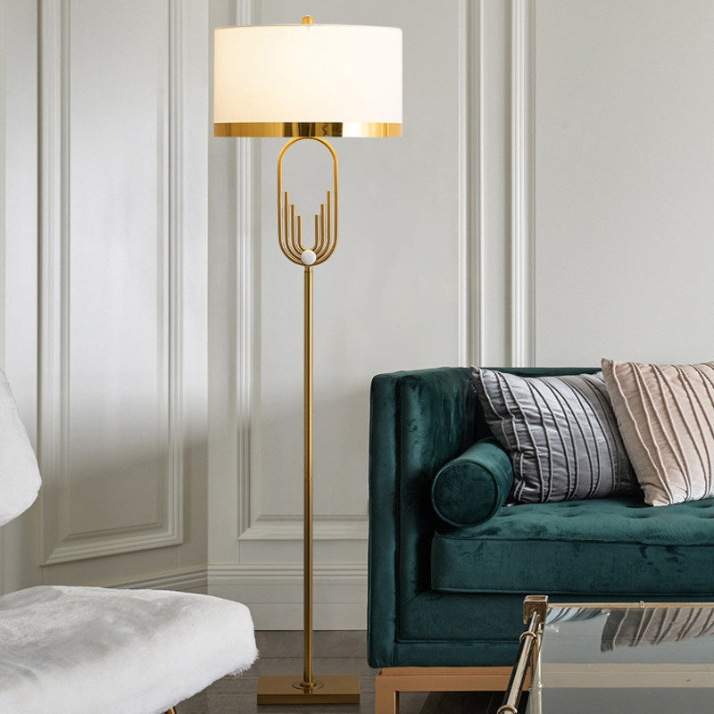 Elegant Wrought Iron Floor Lamp