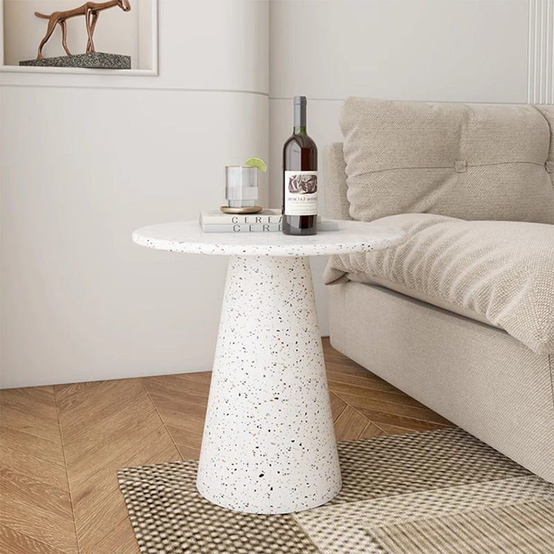 Side Table – Top and Base Metal & Ceramic Design